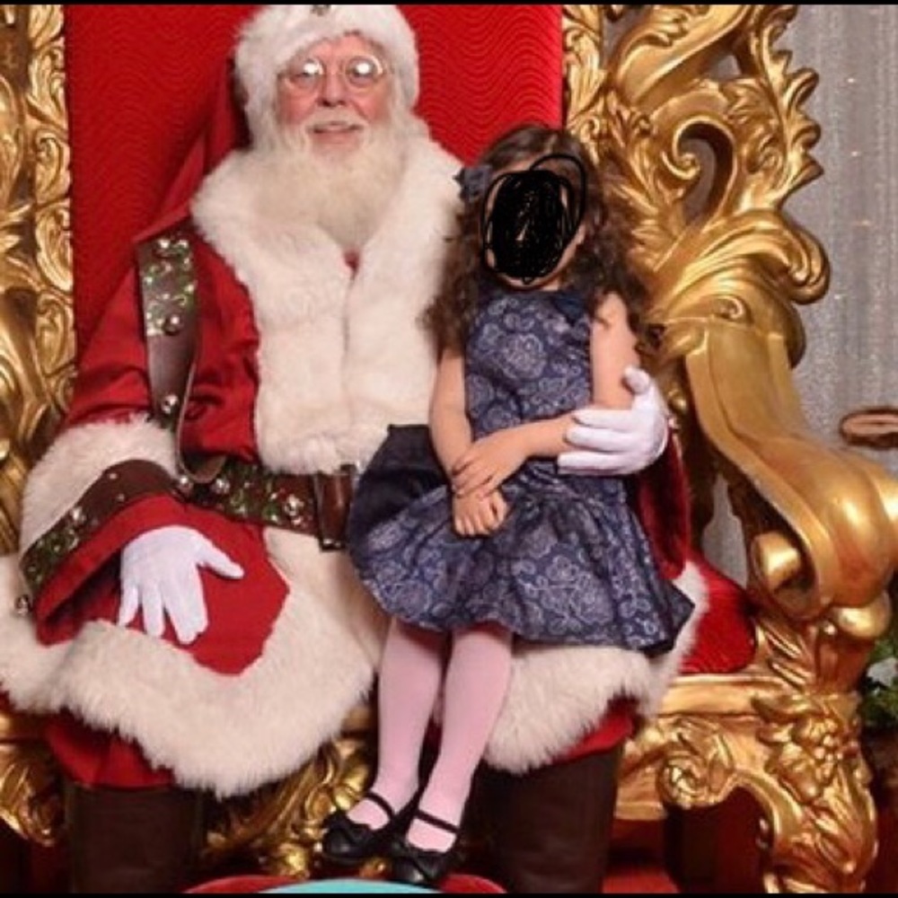 Janie and Jack dark blue special occasion dress 2T